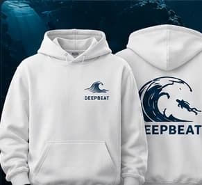 DeepBeat Logo Hoodie in White