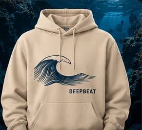 Ocean Wave Hoodie in Sand
