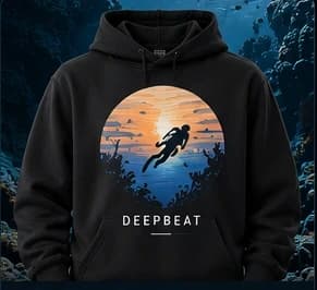 Sunken Horizon Hoodie in Black