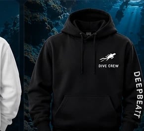 Dive Crew Hoodie in Black
