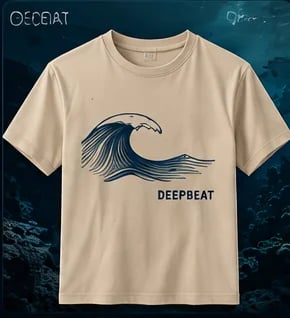 Ocean Wave Tee in Sand