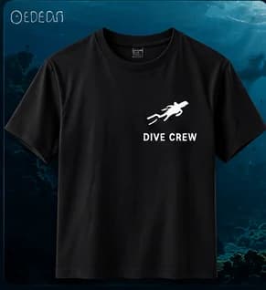 Dive Crew Tee in Black