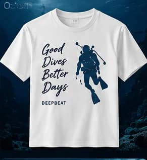 Good Dives Better Days Tee in White