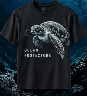 Ocean Protectors Tee in Black